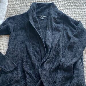 Barefoot Dreams Black Shawl Collar Cardigan